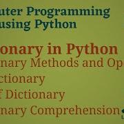Python Programming Basics To Advanced Dictionary In Python Lab 24