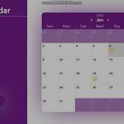Calendar Using Vanilla JavaScript Source Code Available