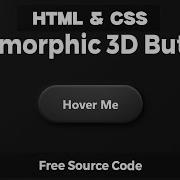 3D Neumorphic Button Design HTML CSS Only
