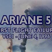 ARIANE 5 First Flight Failure Flight 501 June 4 1996 European Space Agency Rocket Launch