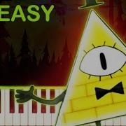 WEIRDMAGEDDON THEME EASY Piano Tutorial
