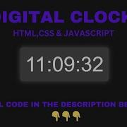 How To Create Digital Clock Using HTML CSS JavaScript Display Time Using JavaScript