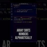 Arrays Sort Method Sorts Numbers Alphabetically In JavaScript Shorts Javascript Programming