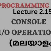 Console Input Output Operations In C