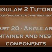 Angular 2 Container And Nested Components