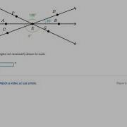 Finding Angle Measures Between Intersecting Lines