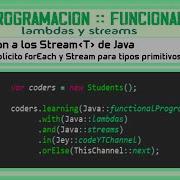 Programación FUNCIONAL En JAVA Introducción A STREAM Método FOREACH Stream De Tipos PRIMITIVOS