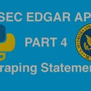 Scraping Financial Statements From SEC EDGAR With Python