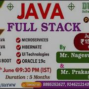 JAVA FULL STACK Online Training DURGASOFT