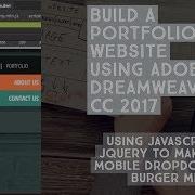 Using Javascript JQuery To Make A Mobile Dropdown Burger Menu Dreamweaver Templates 14 38