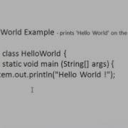 Java HelloWorld Example
