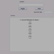 Stack In GUI By Java IDE Eclipse