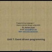 Introduction To Object Oriented Programming With Java Ch 7 Part 1 Events