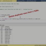 Find And Delete Duplicate Rows From A Table SQL