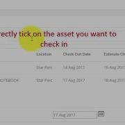 SQL Asset Management System Tutorial 8 Asset Check In