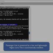 Phusion Passenger Standalone Basic Usage Old Version