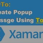 Easy Xamarin Popup Message For Android IOS And Windows Phone Toast