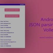 Android JSON Parsing Using Volley CodeDecode