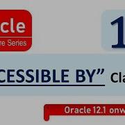 Oracle 12C Accessible By Clause