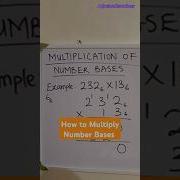 How To Multiply Number Bases Maths Agbanimathsacademy Numbersystem