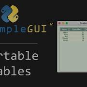 PySimpleGUI Сортируемые таблицы