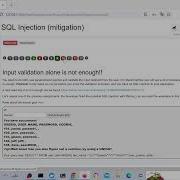 WebGoat SQL Injection Mitigation