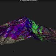 WebGL Lidar With Color Hyperspectral And Shading Of Franklin Mountains