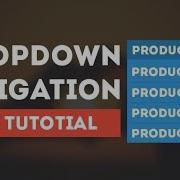 Dropdown Menu Navigation On Hover Tutorial Using Only HTML CSS