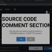 Codechef Airlines Codechef Solution Starter 77 Source Code In Comment Section