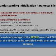 03 02 Oracle Database 12c Fundamentals Understanding Initialization Parameter Files