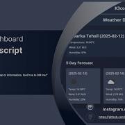 Weather App Using JavaScript OpenWeather API Live Forecast