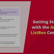 Getting Started With The Angular ListBox Component