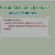 Private Method In Interface Java 9 Features