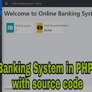 Online Banking System In PHP My SQL With Source Code