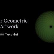 Circular Geometric Digital Artwork Using HTML CSS Abstract Design HTML CSS Tutorial