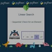 Linear Search In Python Animated Example The Last Minute Professor