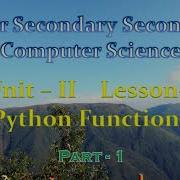 12th Computer Science Unit II Chapter 7 Python Functions Part 1 EM