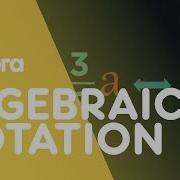 Algebraic Notation Introduction To Algebra Algebra Maths FuseSchool