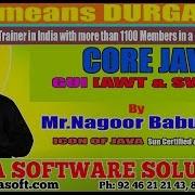 Core Java GUI AWT SWING Part 1 By Nagoor Babu Sir