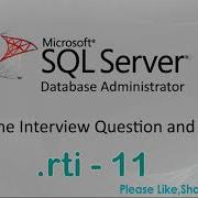 Ms SQL Server DBA Experienced Interview Questions And Answers 11