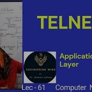 Lec61 TELNET Компьютерные сети