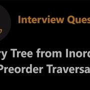 Construct Binary Tree From Inorder And Preorder Traversal Leetcode 105 Python
