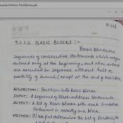Code Optimization And Basic Blocks