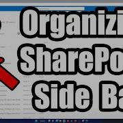 How To Organize Your SharePoint Site Side Bar 2023 Tutorial