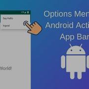How To Implement Menu In Android Activity With Options Menu