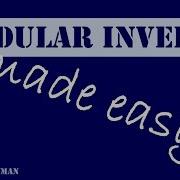 Modular Inverse Made Easy