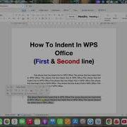 Как сделать отступ в WPS Office первая и вторая строка