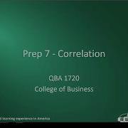 Prep 7 Correlation