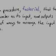 Recursive Factorial Intro To Computer Science
