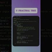 Drawing A Y Fractal Tree In Python Turtle Graphics Satisfying Art